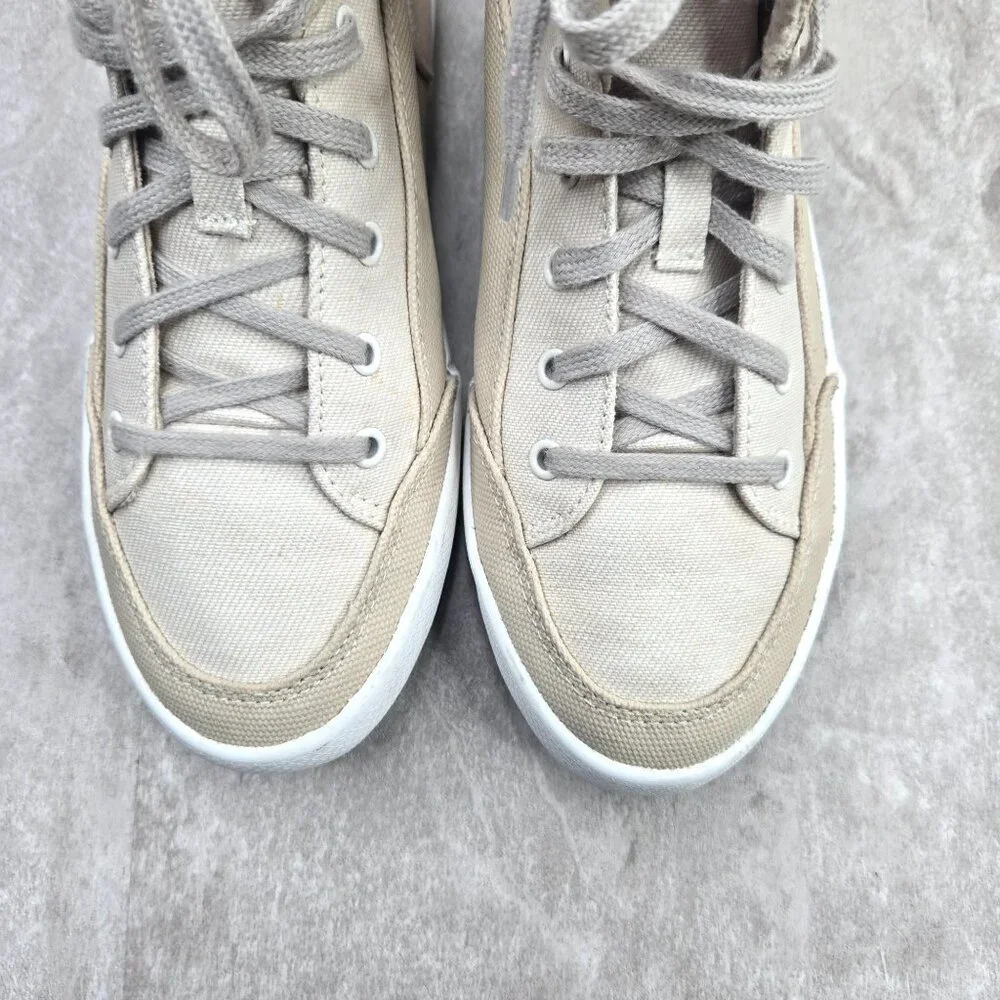 Keds Lace Up High Top Sneakers Tan Canvas Streetwear Casual Shoe Boots Size 7 - Picture 10 of 13